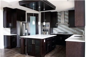Quartz Stone Kitchen Mosaic Backsplash,Countertops