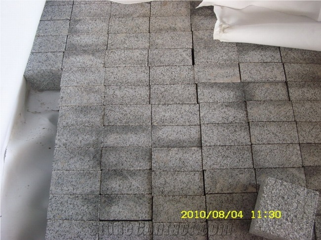 G603,G654,G636,G682 Granite Paving Stone, Grey Granite Cube Stone & Pavers