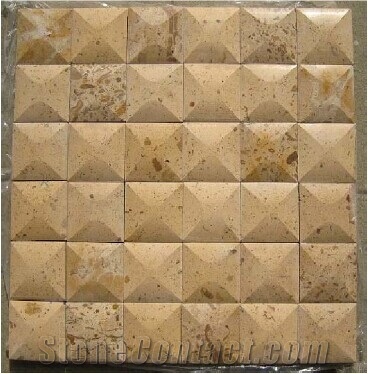 Wall Split Face Mosaic, Mosaic Pattern