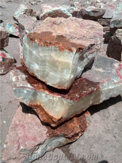 Shiny Brown,Orange Onyx Blocks