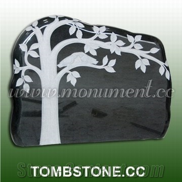 Shanxi Black Tree Style Granite Monuments