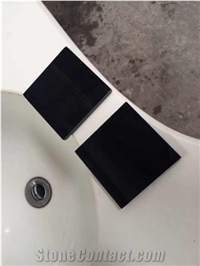 A Quality Pure Black China Granite Slabs Tiles, China Absolute Black Granite High Gloss Polished Panel Villa Wall Cladding Floor Covering Pattern Interior Stone