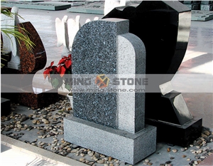 Blue Pearl Granite Monument Tombstone,Norway Blue Galaxy Granite Western Style Headstone