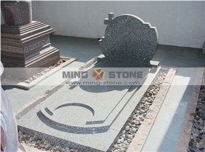 Cross Shaped Western Style Granite Monument