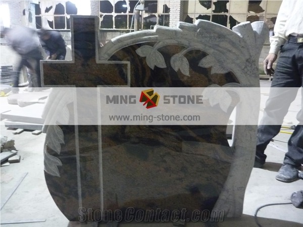 Cross Shaped Western Style Granite Monument