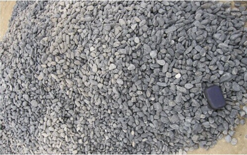 Natural Absolute Black Pure Polished Pebble Stone,River Stone