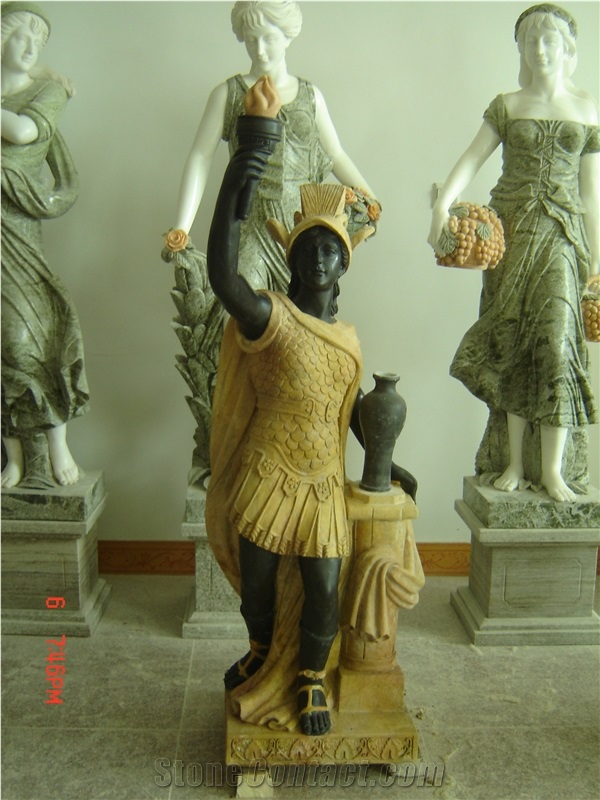 Multicolor Marble Statue, Hunan White Marble