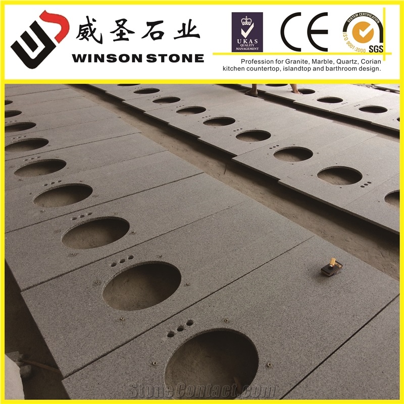 China Grey Granite Countertop, G603 Grey Granite Bath Tops