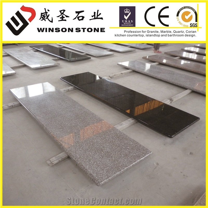 China Red Granite Kitchen Top Design,Cherry Pink G664 Granite ,Custom Violet Luoyuan Red Granite Countertops