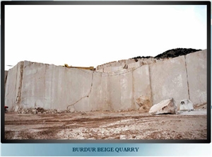 Noble Beige Marble, Burdur Beige Marble Blocks Form Own Quarry