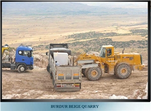 Noble Beige Marble, Burdur Beige Marble Blocks Form Own Quarry