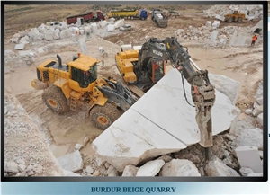 Noble Beige Marble, Burdur Beige Marble Blocks Form Own Quarry