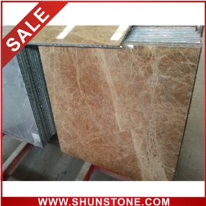 emperador light aluminium honey comb compound panel&marble composite tile
