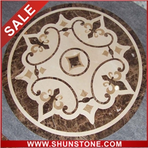 Interior Design Round Marble Floor Medallion