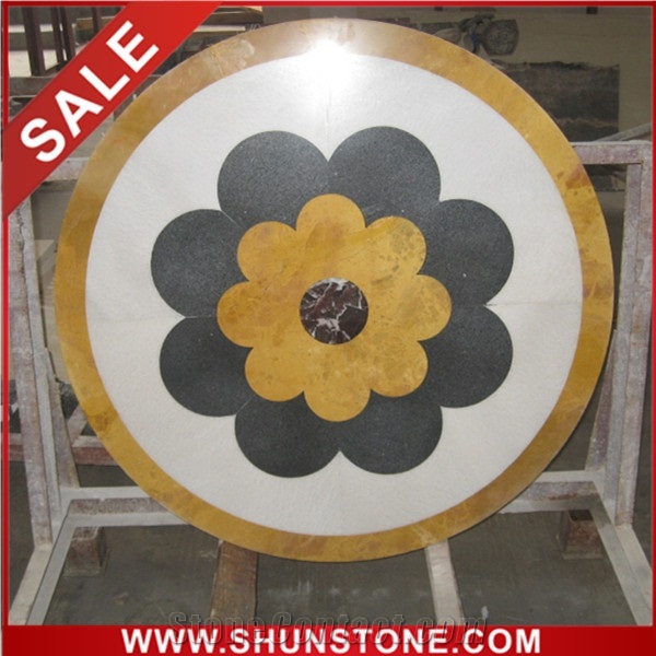 Marble Waterjet Round Floor Medallion