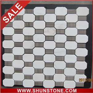 Natural Marble Mosaic, marble mosaic