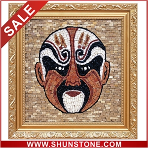 Natural Stone Mosaic &Art Work, Marble Square Mosaic