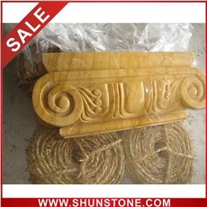 Polished beige marble decoration border line moulding 