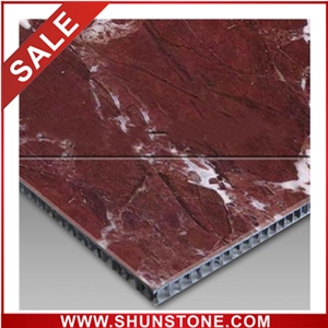 Rosso Lepanto Aluminium Honeycomb Compound Panel & Marble Composite Tile Rosso Lepanto Aluminium Honeycomb Compound Panel & Marble Composite Tile