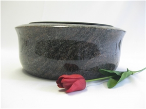 Paradiso Violet Granite Grave Flower Bowl