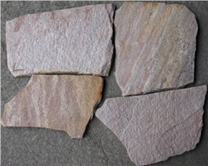 Flamenco Pink Quartzite Flagstone Tiles