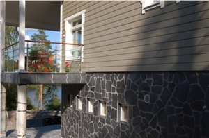 Orivesi Black Phyllite Natural Wall Facade