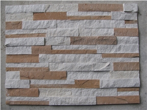 Mix Sandstone Cultured Stone, White and Yellow Sandstone Cultured Stone