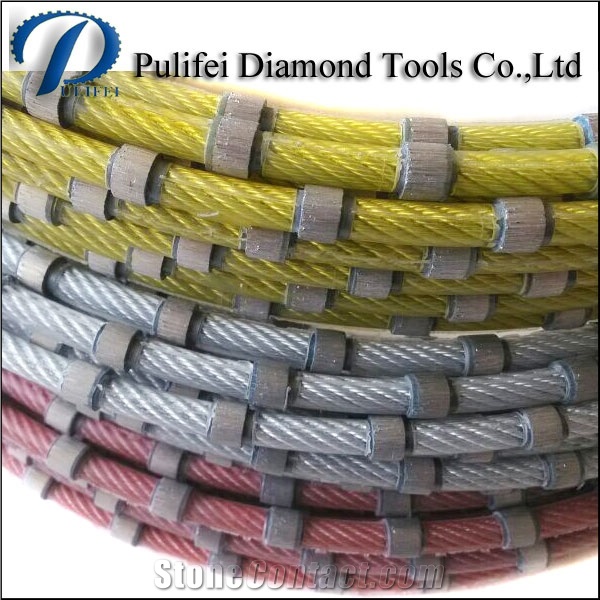 Diamond Wire Saw for Sandstone Granite Marble Concrete Wire Saw Cutting with Sintered Wire Saw Beads Diamond Wire Saw Machine