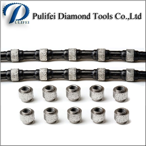 Rubber Plastic Spring Fix Diamond Tool Stone Multi Wire Saw for Granite Sandstone Marble Profiling for Multi Wire Saw