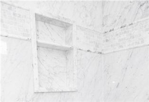 Carrara White 8mm Ultra Thin Shower Wall Panels