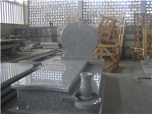 G623 Grey Granite Poland Tombstone