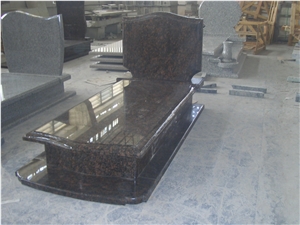 Tan Brown Poland Tombstone, Brown Granite Monument & Tombstone