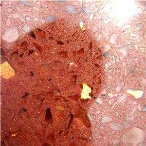 Mettalic Bronze Stone Quartz