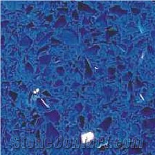 Royal Blue Quartz tiles & slabs, engineered stone tiles, terrazzo floor covering tiles 
