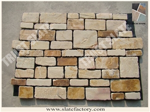 Brown Sandstone Loose Stone, Castle Stone, Sandstone Ledgestone, Fieldstone, Stone Veneer, Stacked Stone