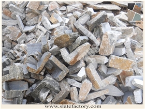 Ledge Stone Veneer Corner, Golden Quartzite Stone Corner