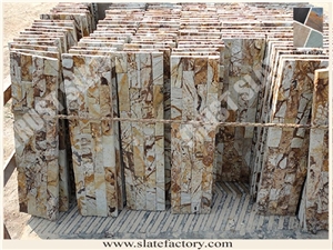 New~Brow Slate Cultured Stone Slate, Brown Cultured Stone Wall Panel, Wall Decoration Ledge Stone