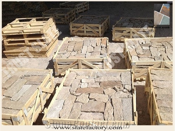 Yellow Sandstone Loose Stone, Castle Stone, Sandstone Ledgestone, Fieldstone, Stone Veneer, Stacked Stone