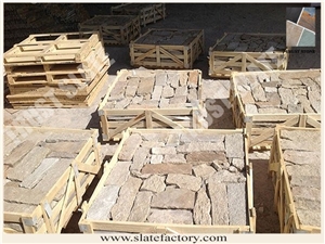 Yellow Sandstone Loose Stone, Castle Stone, Sandstone Ledgestone, Fieldstone, Stone Veneer, Stacked Stone