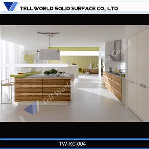 Free Standing Wooden Structure Kitchen Countertop
