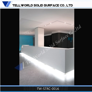 Modified Acrylic China Manufactured Simple Reception Counter