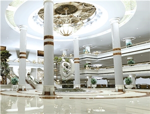 Building Stone for Column, White Quartzite Column