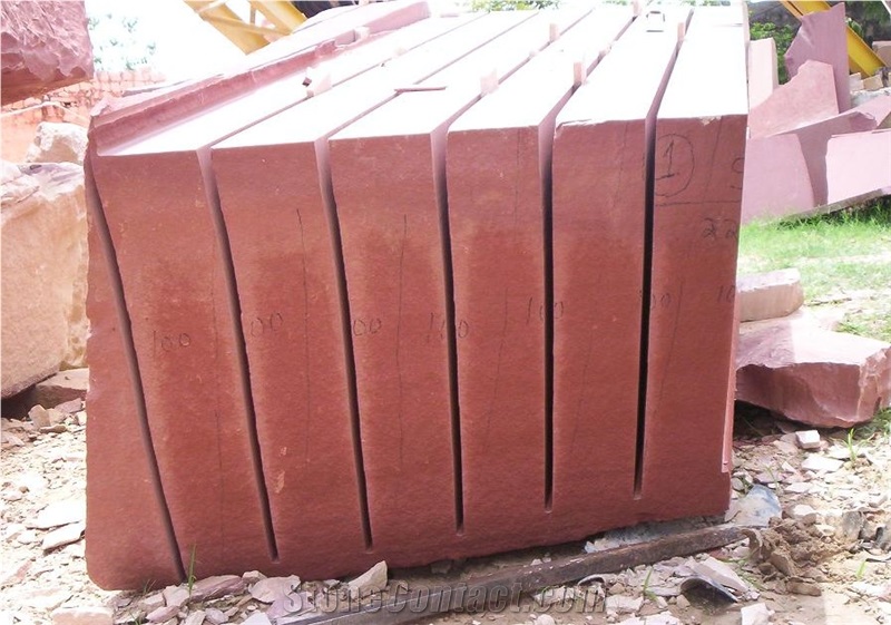 India Sichuan Red Sandstone, Agra Red Stone Slabs & Tiles