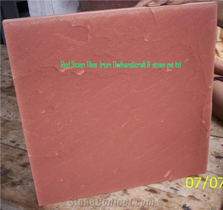 India Sichuan Red Sandstone, Agra Red Stone Slabs & Tiles