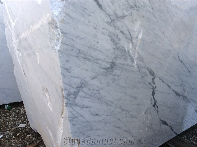 Venatino Italian Marble Blocks, Bianco Venato Marble Block