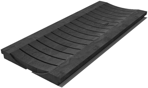 Black Slate Drain Grate 610x250x30 mm, Prof. 1B, Sandblasted