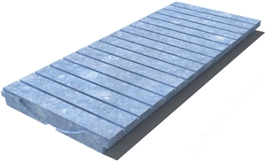 Blue Naxos Drain Grate 610x250x30 mm, Prof. 0B3, Sandblasted