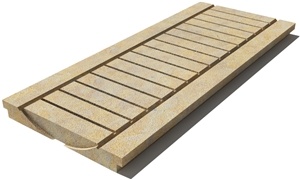 California Drain Grate 610x250x30 mm, Prof. 0B, Sandblasted
