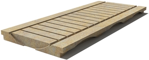 California Drain Grate 610x250x30 mm, Prof. 0BU, Sandblasted California Drain Grate 610x250x30 mm, Prof. 0BU, Sandblasted