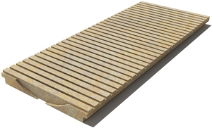 California Drain Grate 610x250x30 mm, Prof. 0D3, Sandblasted California Drain Grate 610x250x30 mm, Prof. 0D3, Sandblasted